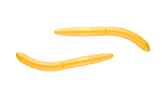 Libra Lures Fatty D Worm 65mm, Cheese, Dark Yellow 008